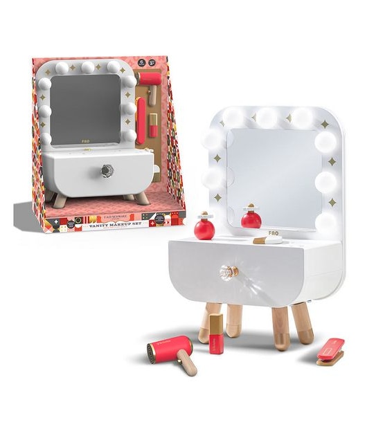 FAO Schwarz Toy Wood Vanity Make-Up Set