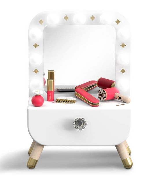 FAO Schwarz Toy Wood Vanity Make-Up Set