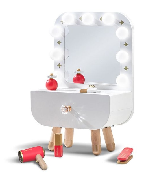 FAO Schwarz Toy Wood Vanity Make-Up Set