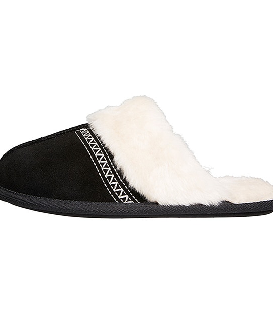 Sammy Suede Slippers - Black 2 of 6