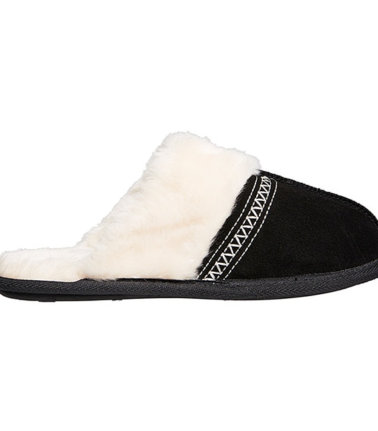 Sammy Suede Slippers - Black 4 of 6