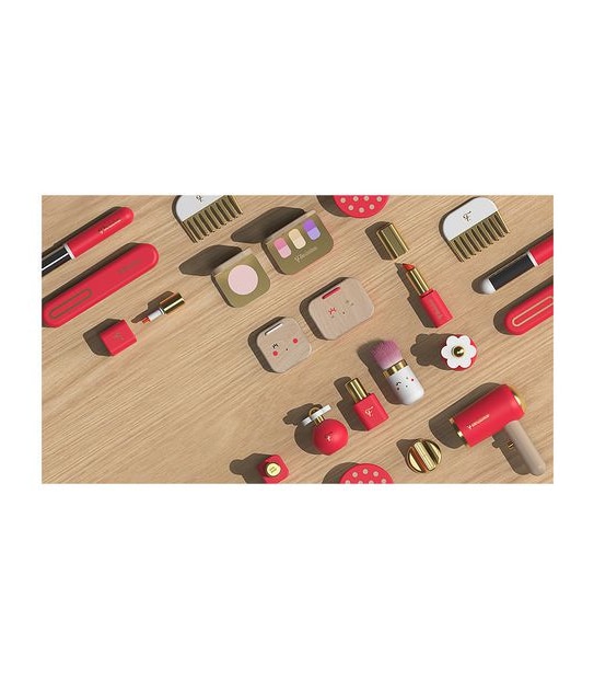 FAO Schwarz Toy Wood Vanity Make-Up Set