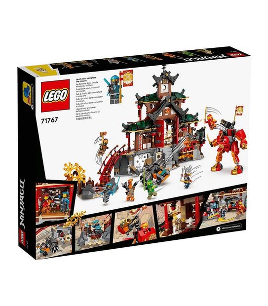 LEGO NINJAGO Ninja Dojo Temple Masters of Spinjitzu Set 71767, Ninja Toy  Building Kit with 2 Minifigures and Toy Snake Figure, Collectible Mission  Banner Series, Pretend Play Ninja Set for Kids 