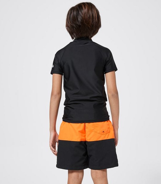 Fila Logo Short Sleeve Rash Vest - Black