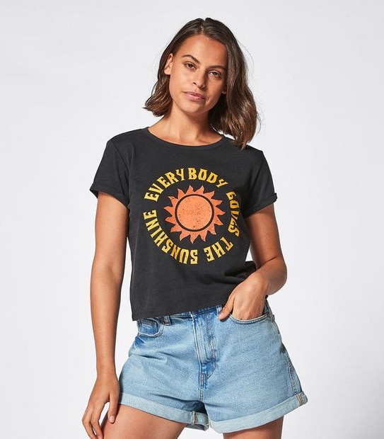 Lily Loves Sunshine Baby Crop T-Shirt