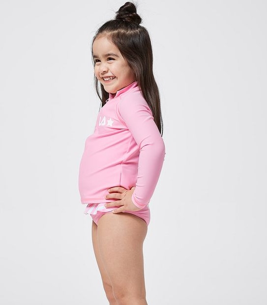 Fila Liza Rash Swimwear Set - Coral Cloud