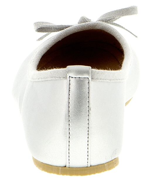 Ella Ballet Flats - Silver