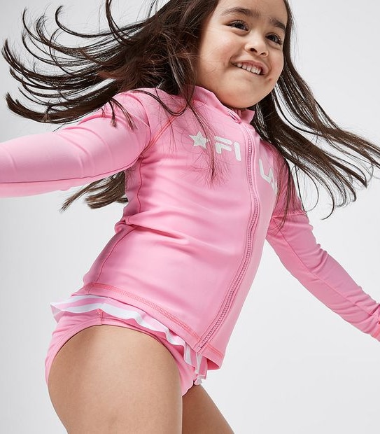 Fila Liza Rash Swimwear Set - Coral Cloud