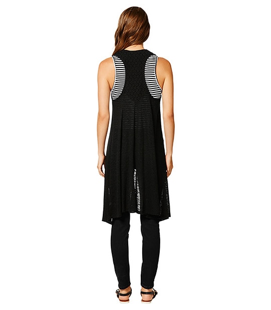 Lily Loves Longline Vest - Black 2 of 4