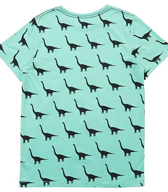 Short Sleeve Dinosaur Print T-Shirt