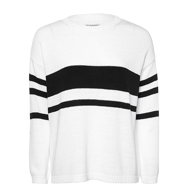 Varsity Stripe Jumper White Target Australia