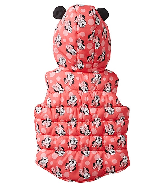 Disney Minnie Mouse Padded Puffer Vest With Ears