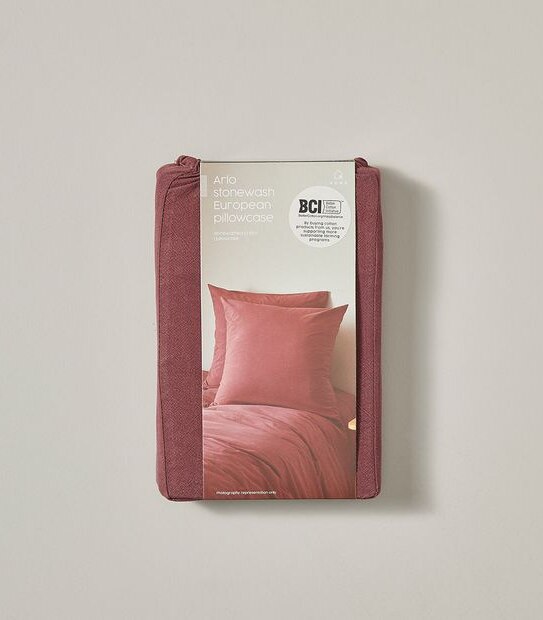 Arlo Stonewash European Pillowcase