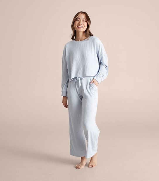 Lily Loves Cosy Ribbed Sleep Top