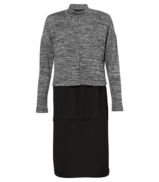 Dannii Minogue Petites Longline Top - Grey / Black 5 of 6