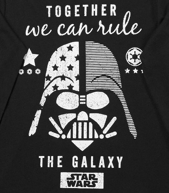 Star Wars Long Sleeve Rule The Galaxy Print T-Shirt