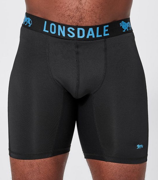 Lonsdale London 2 Pack Long Leg Sport Trunks