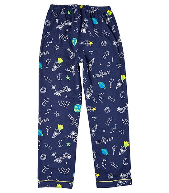 Space Print Flannelette Pyjama Set 5 of 5