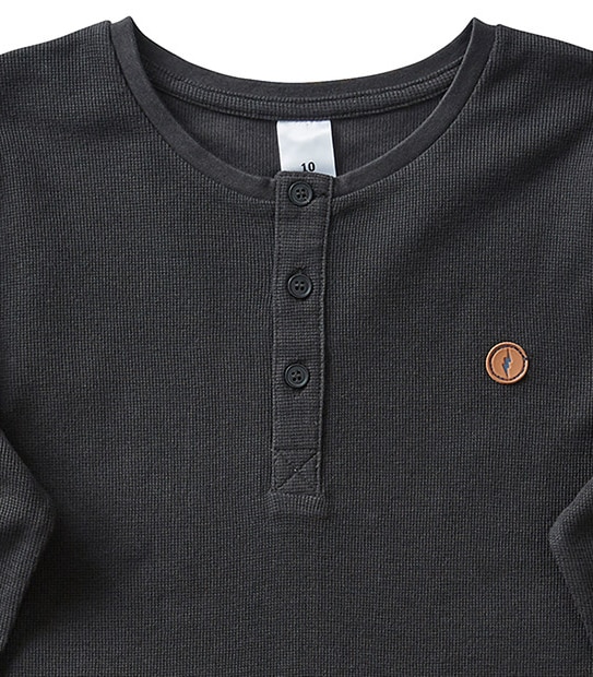 Long Sleeve Henley Top 3 of 3