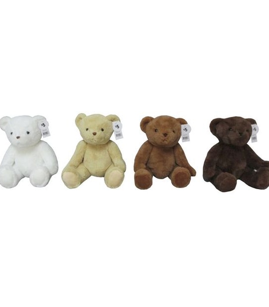 Hugfun Bear Plush 25cm Assorted