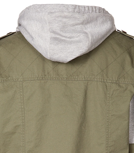 Men's Piping Hot Long Sleeved Shirt Jacket - Khaki