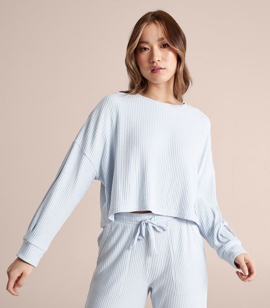 Lily Loves Cosy Ribbed Sleep Top