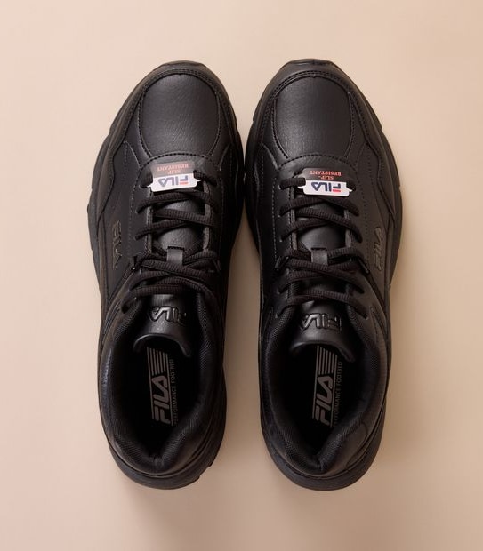 Mens Fila Tortona PU Sneakers - Black | Target Australia