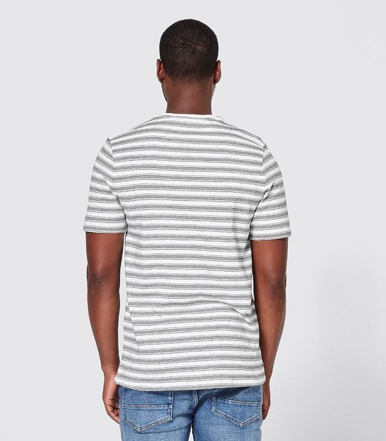 Jacquard Stripe T-Shirt - Ecru