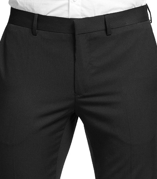 Men's Tailored PV Fashion Trousers - Charcoal Stripe