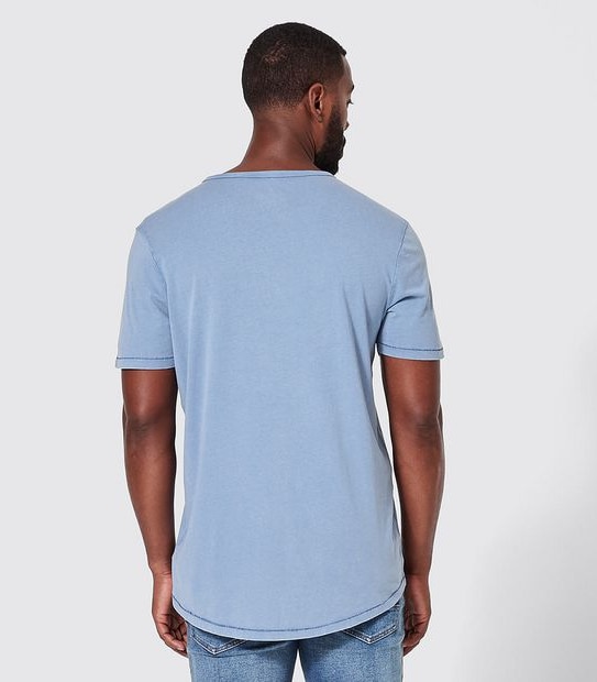 Shadow Print T-Shirt - Blue
