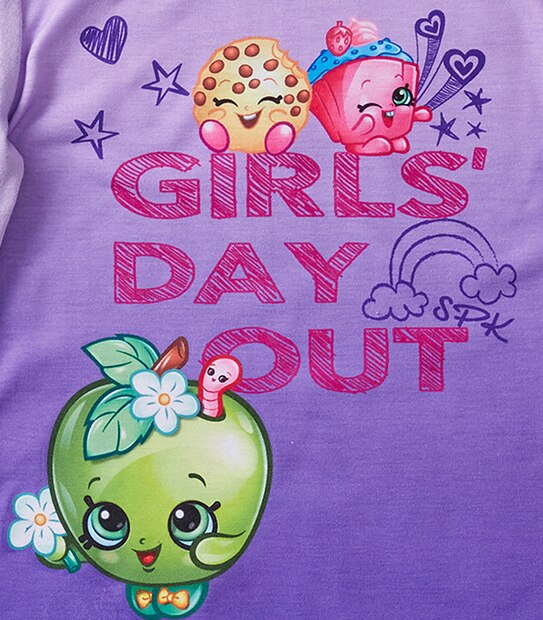 Shopkins Long Sleeve Scratch And Sniff Apple Blossom T-Shirt