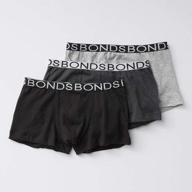 Bonds Older Boys 3 Pack Trunks - Multi