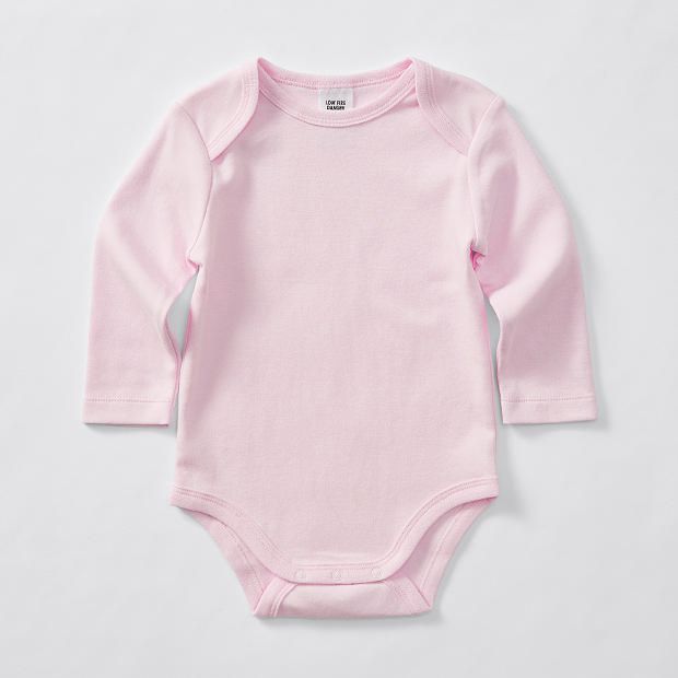 Baby Long Sleeve Bodysuit - Pink