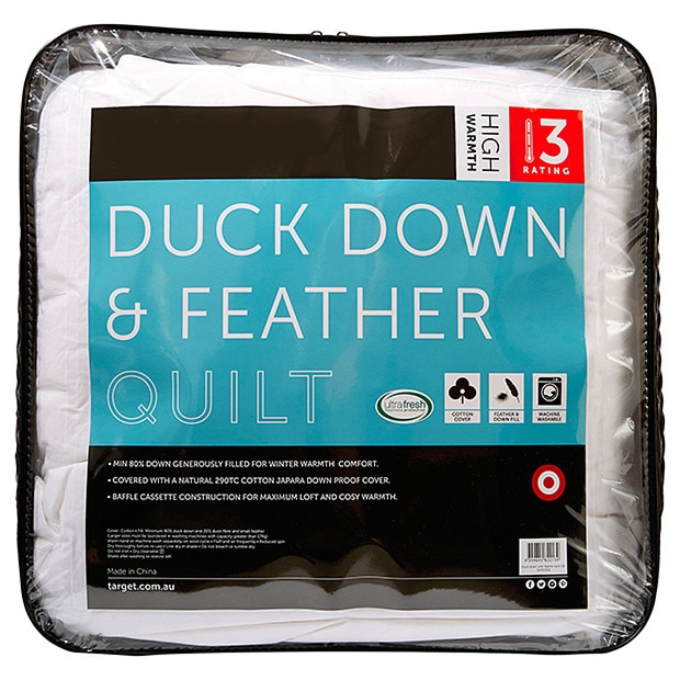 80/20 Duck Down Quilt High Warmth Rating Target Australia