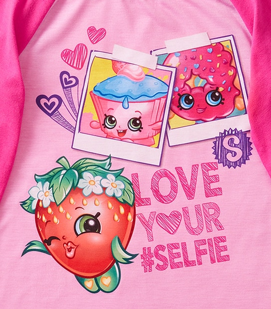 Shopkins Long Sleeve Scratch And Sniff Strawberry Kiss T-Shirt