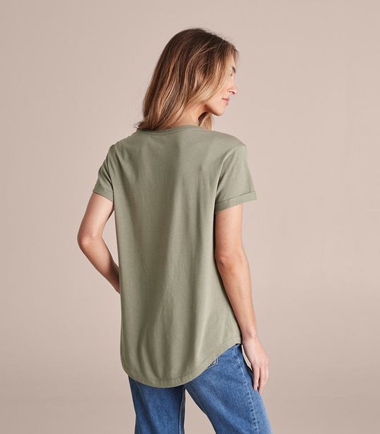 Cotton/Modal Relaxed T-Shirt 3 of 5