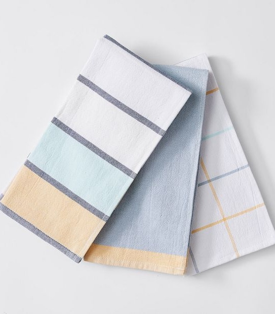3 Pack Absorbent Stripe Tea Towels