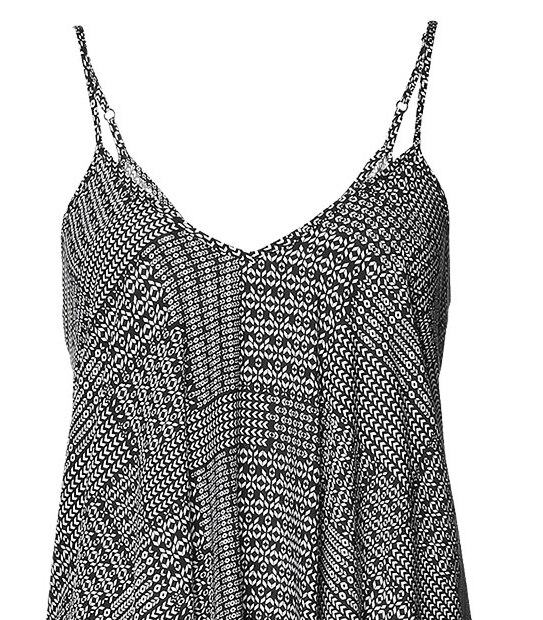 Asymmetrical Maxi Dress - Patchwork