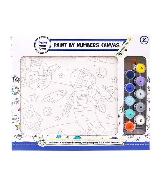 Space Keepsake Paint By Numbers Canvas