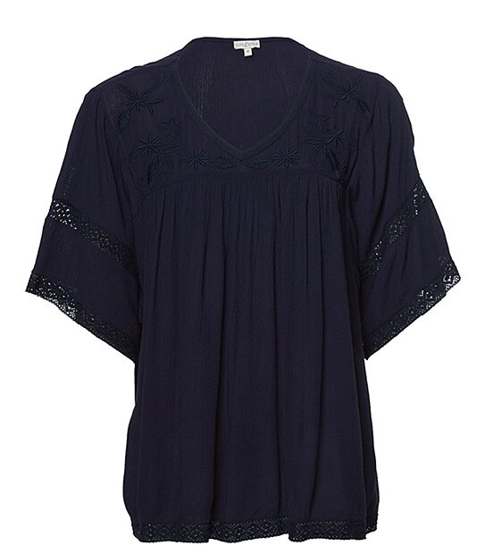 Life & Style Kimono Top - Peacoat 4 of 5