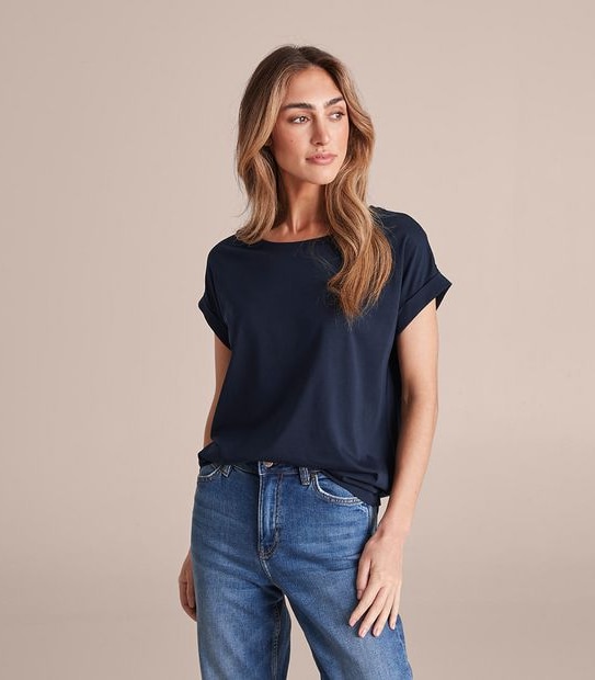 Supima Roll Cuff T-Shirt