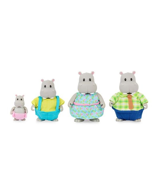 Li'l Woodzeez Hippo Family