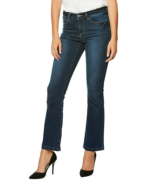 Bianca Classic Bootleg Jeans - Mid Wash