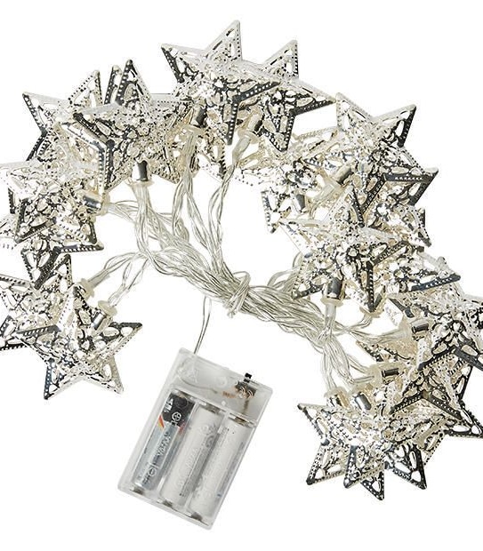 20 LED Metal Star Lights