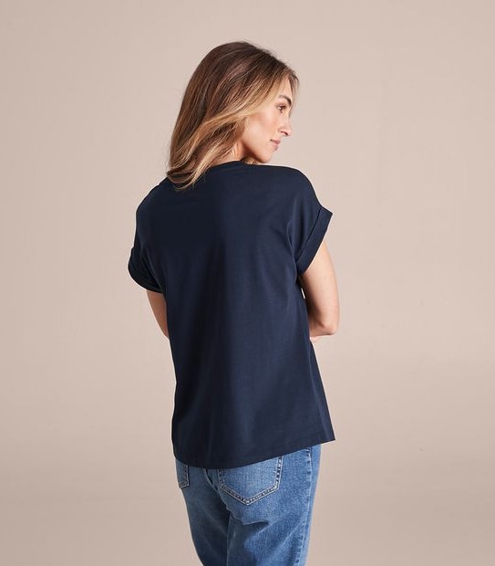 Supima Roll Cuff T-Shirt