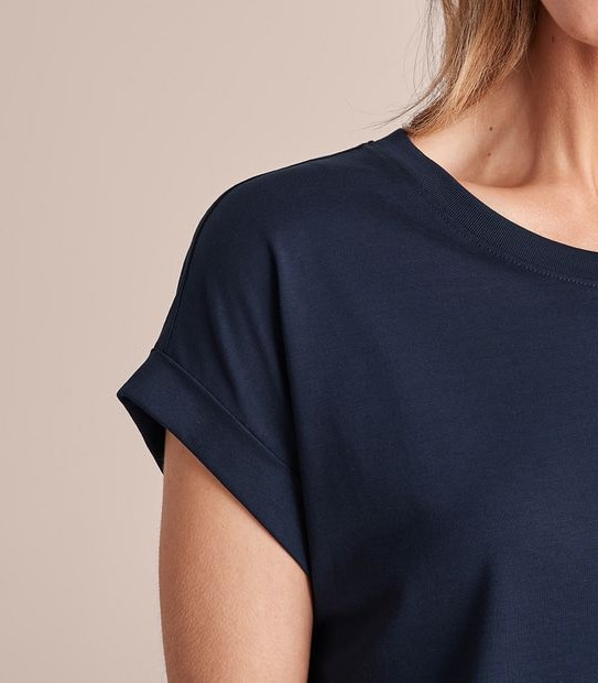 Supima Roll Cuff T-Shirt