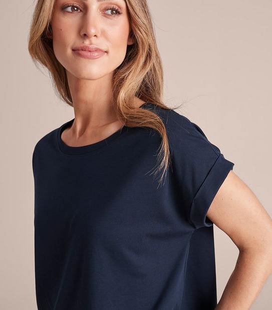 Supima Roll Cuff T-Shirt