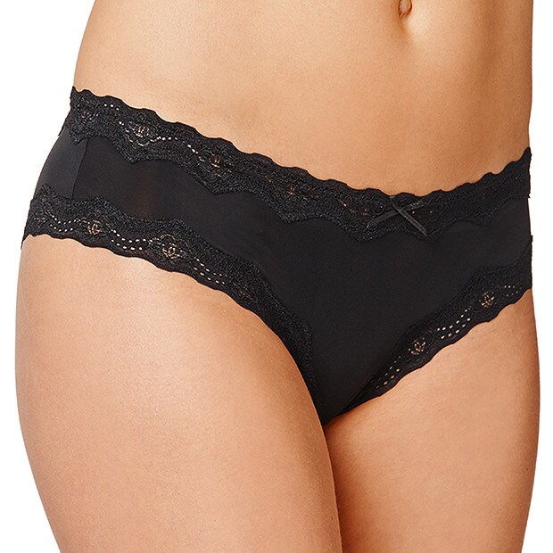 Microfibre Cheeky Cut Bikini Briefs - Black Microfibre Cheeky Cut Bikini Briefs - Black