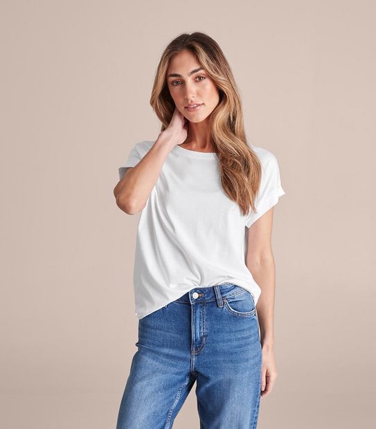 Supima Roll Cuff T-Shirt