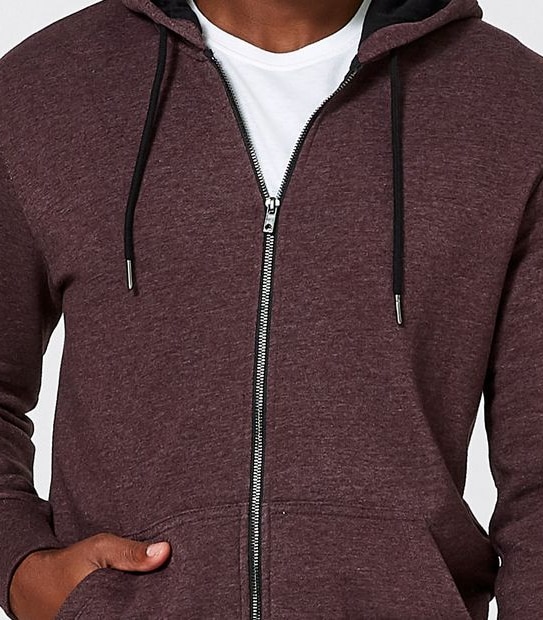 Fleece Zip Through Hoodie